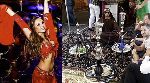 Shisha roken tijdens loungen